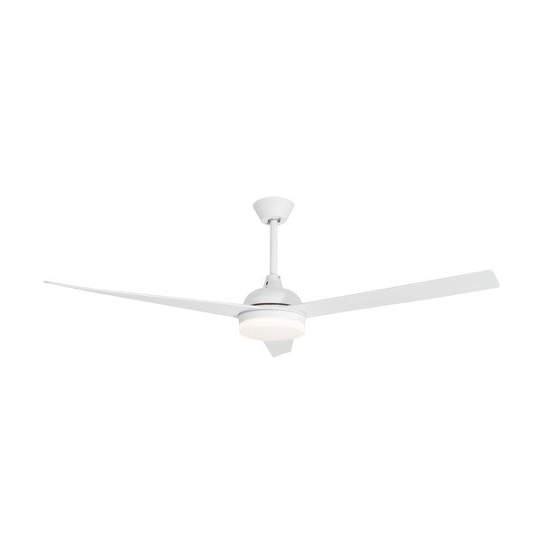 Matēti balta metāla LED griestu lampa ar stikla abažūru Flow – Nova Luce