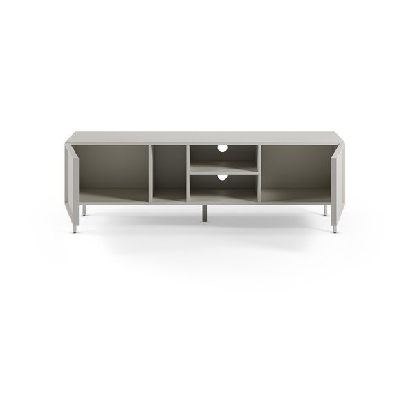 Krēmkrāsas TV galdiņš 160x51x42 cm Brise – Marckeric-image-2