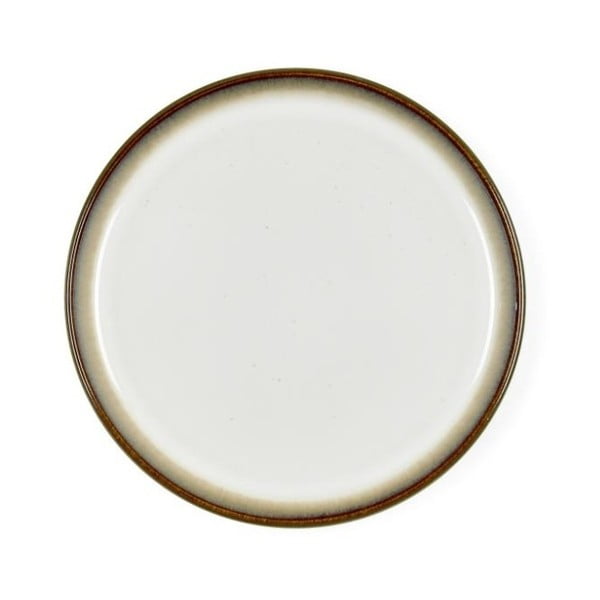 Krēmkrāsas balts māla deserta šķīvis Bitz Mensa, diametrs 21 cm