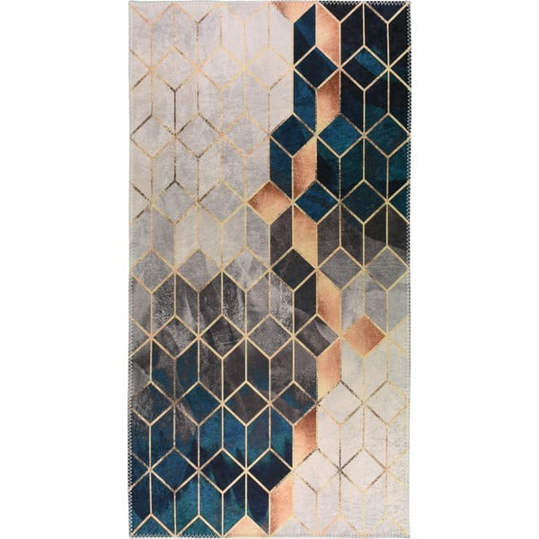 Zils/krēmkrāsas mazgājams paklājs 160x230 cm – Vitaus