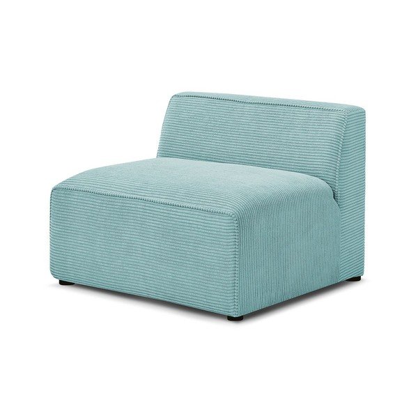 Piparmētru zaļa velveta (vidējā moduļa) modulārā dīvāna daļa Megeve – Bobochic Paris-image-3