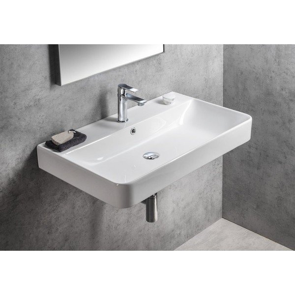 Balta keramikas izlietne 80x48 cm Gali – Sapho-image-4