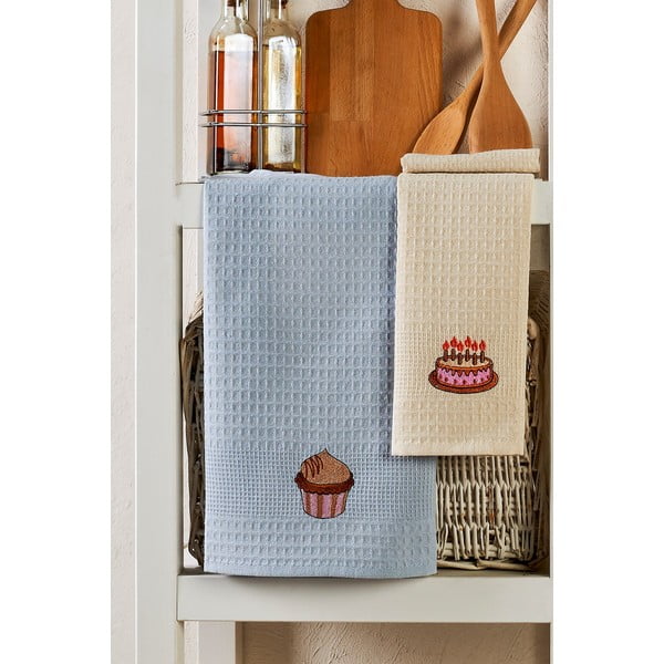 Kokvilnas trauku dvieļi (6 gab.) 40x60 cm Cake – Foutastic-image-4