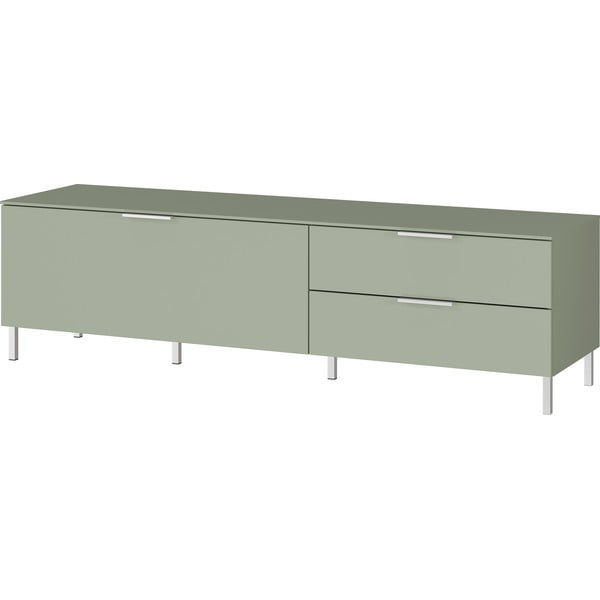 Gaiši zaļš TV galdiņš 164x47 cm Kenora – Germania-image-2