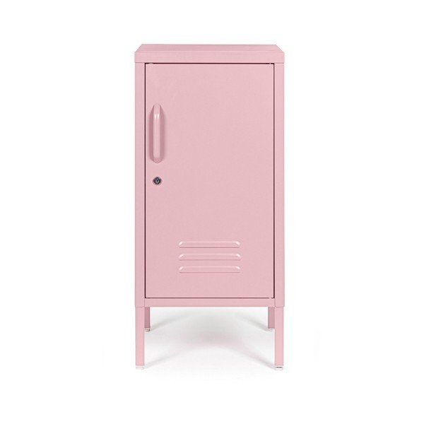 Gaiši rozā metāla skapītis ar slēdzeni 35x76x40 cm Cambridge – Yes Everyday