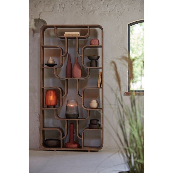 Terakotas oranža metāla galda lampa ar auduma abažūru (augstums 29 cm) Bibia – Light & Living-image-1