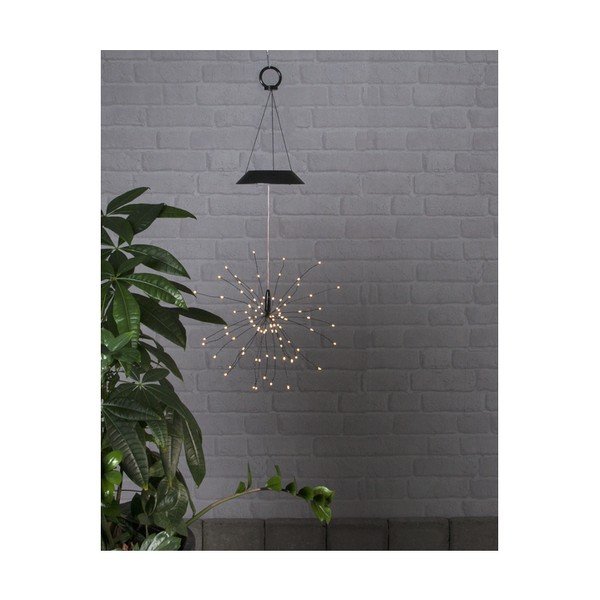 Āra LED piekarams apgaismojums ar baltām diodēm un saules baterijām Star Trading Firework, augstums 50 cm-image-3