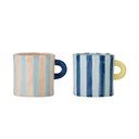 Zilas/rozā keramikas krūzes (2 gab.) 250 ml Phoenix – Bloomingville