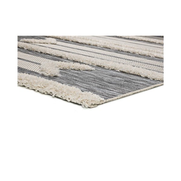 Balts un pelēks paklājs Universal Cheroky Line, 55 x 110 cm-image-2