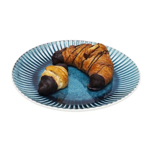 Zils keramikas šķīvis Kare Design Mustique Rim, ⌀ 29 cm-image-2