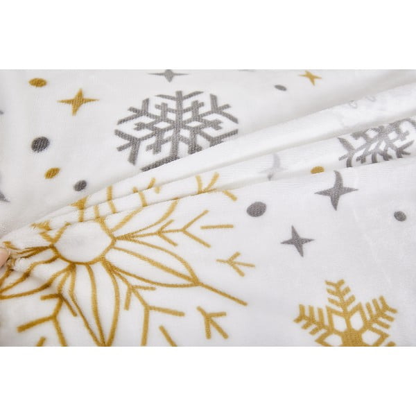 Krēmkrāsas vienguļamā mikroplīša gultas veļa 140x200 cm Magic – My House-image-3