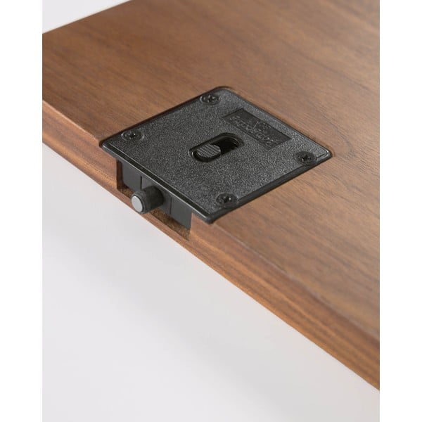 Grāmatplaukts ar valriekstu koka imitāciju Kave Home Carolin, 130 x 169 cm-image-3