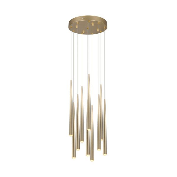 Zelta krāsas LED piekaramā lampa ø 30 cm Cala – Trio Select