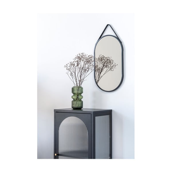 Melna metāla vitrīna 50x110 cm Adelaide – House Nordic-image-4