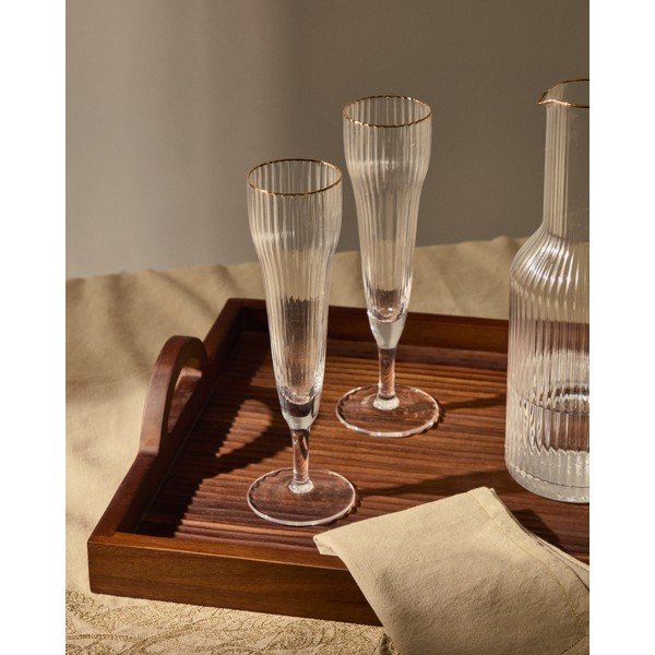 Šampanieša glāze 190 ml Ayan – Kave Home-image-1