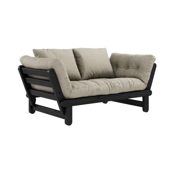 Izvelkamais dīvāns Karup Design Beat Black/Linen Beige-image-3