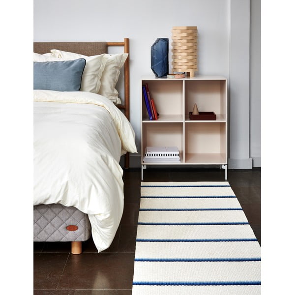 Zils/krēmkrāsas iekštelpu un āra paklājs 70x90 cm Olle Blue Vanilla – Pappelina-image-2