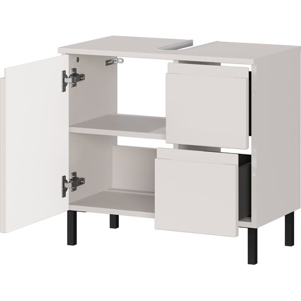 Krēmkrāsas zems skapītis zem izlietnes 60x56 cm Salinas – Germania-image-3