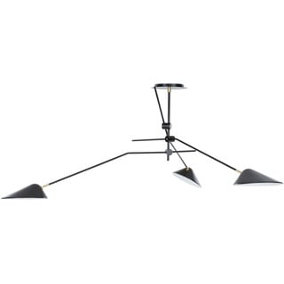 Melna griestu lampa Westwing Collection Neron