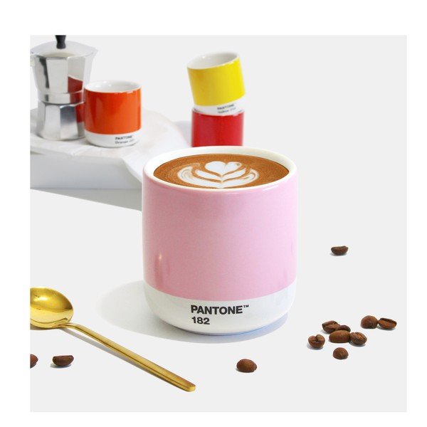 Gaiši rozā kapučīno porcelāna tasīte 175 ml Light Pink 182 – Pantone-image-2
