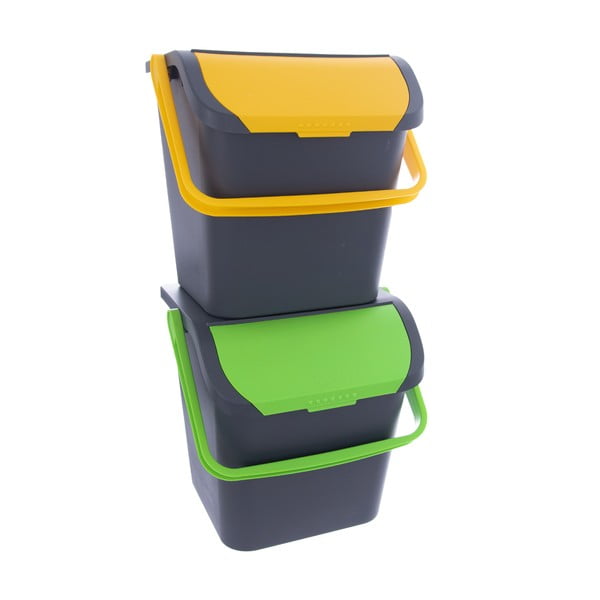 Plastmasas atkritumu tvertne šķirotajiem atkritumiem 28 l Eko – Orion-image-2