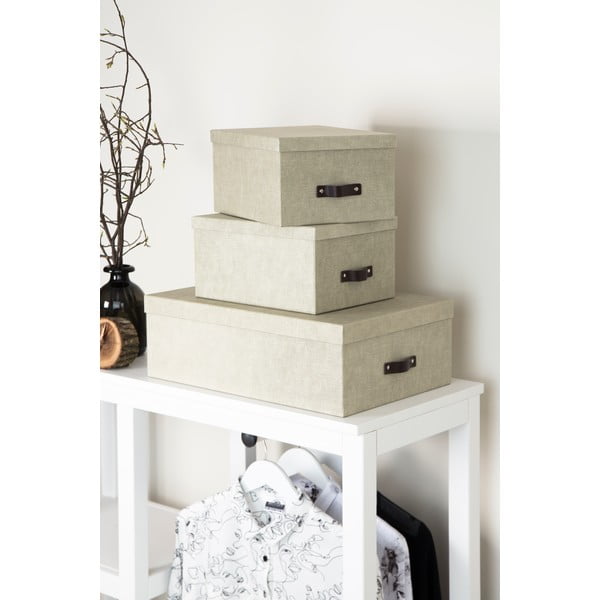 3 smilškrāsas uzglabāšanas kastu komplekts Bigso Box of Sweden Inge-image-3