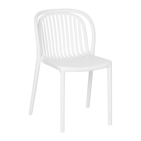 Balts plastmasas pusdienu krēsls Alia – Ixia