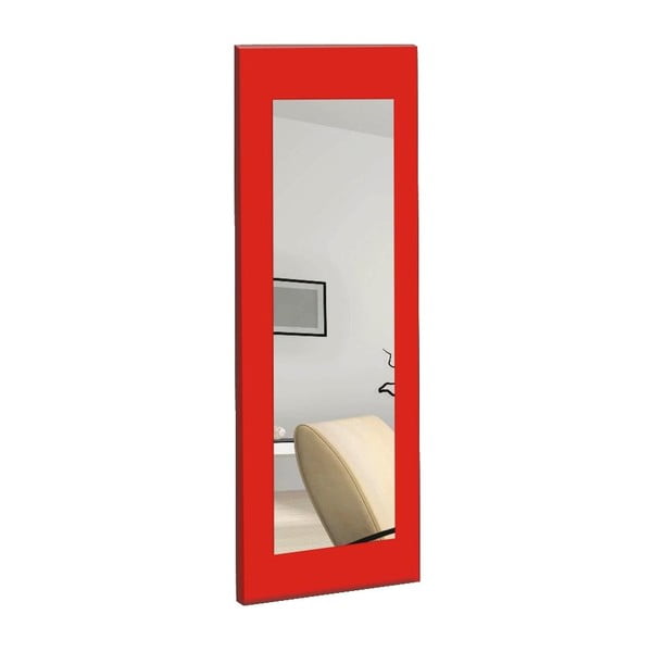 Sienas spogulis ar sarkanu rāmi Oyo Concept Chiva, 40 x 120 cm