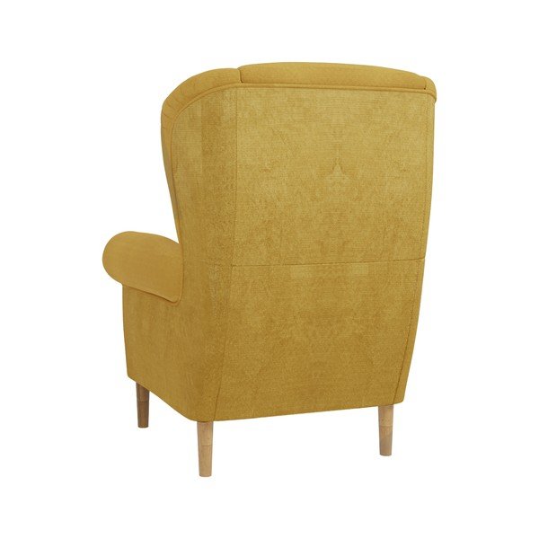 Dzeltens atpūtas krēsls ar atzveltni Swan – Ropez-image-2