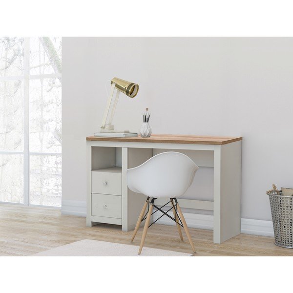 Darba galds ar ozolkoka imitācijas galda virsmu 50x120 cm Emerald – Støraa-image-1