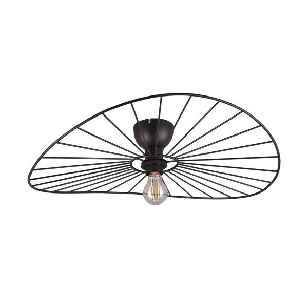 Matēti melna griestu lampa ø 60 cm Chapeau – Reality