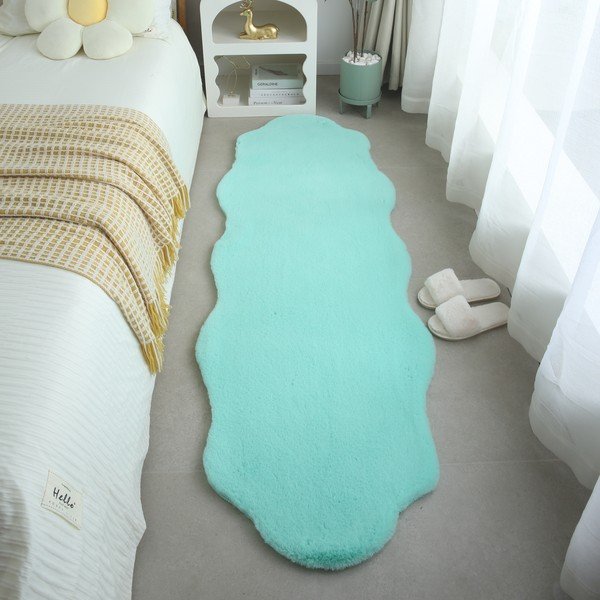 Piparmētru zaļa sintētiska kažokāda 60x180 cm Caty – Ayyildiz Carpets-image-3