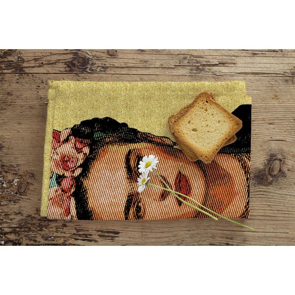 3 kokvilnas virtuves dvieļu komplekts Madre Selva Frida Draw, 50 x 70 cm-image-2