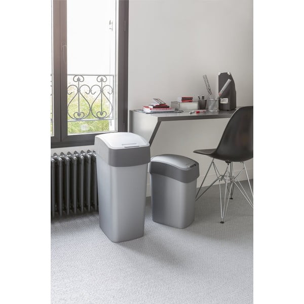 Pelēka atkritumu tvertne Curver Pacific, 45 l-image-3