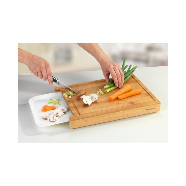 Bambusa griešanas dēlis ar vienu atvilktni Wenko Bruno-image-2