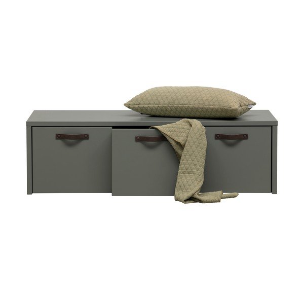 Zaļš/pelēks priedes masīvkoka bērnu skapītis 120x36 cm Stage – vtwonen-image-4