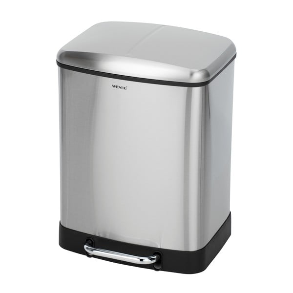 Nerūsējošā tērauda atkritumu tvertne 24 l Studio Duo – Wenko-image-2