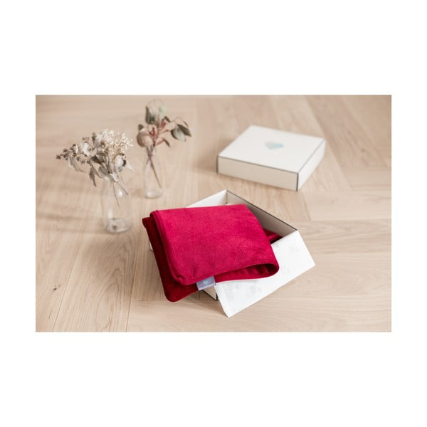 Sarkana spilvendrāna WeLoveBeds Mystic Burgundy, 50 x 50 cm-image-3