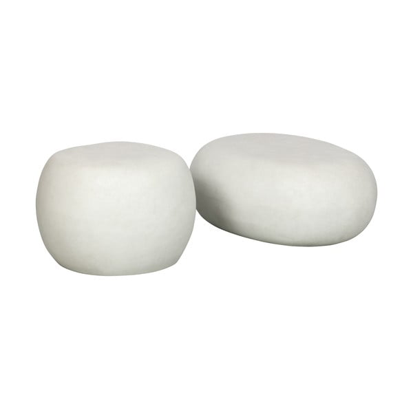 Balts apaļš žurnālgaldiņš ø 50 cm Pebble – vtwonen-image-2