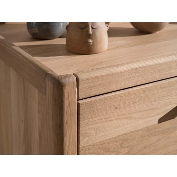 Dabīga toņa ozola masīvkoka bērnu kumode 100x95x55 cm Forrest – Vipack-image-3