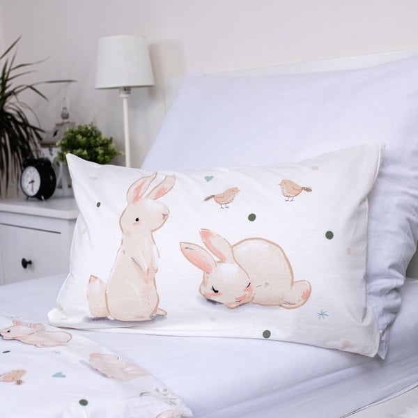 Kokvilnas bērnu gultas veļa 100x135 cm Bunnies – Jerry Fabrics-image-3