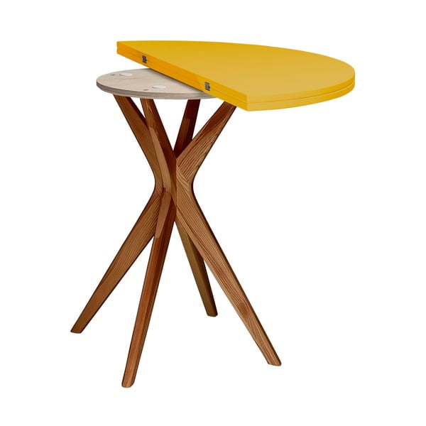 Apaļš izvelkams ēdamgalds 45x90 cm Jubi – Ragaba-image-3