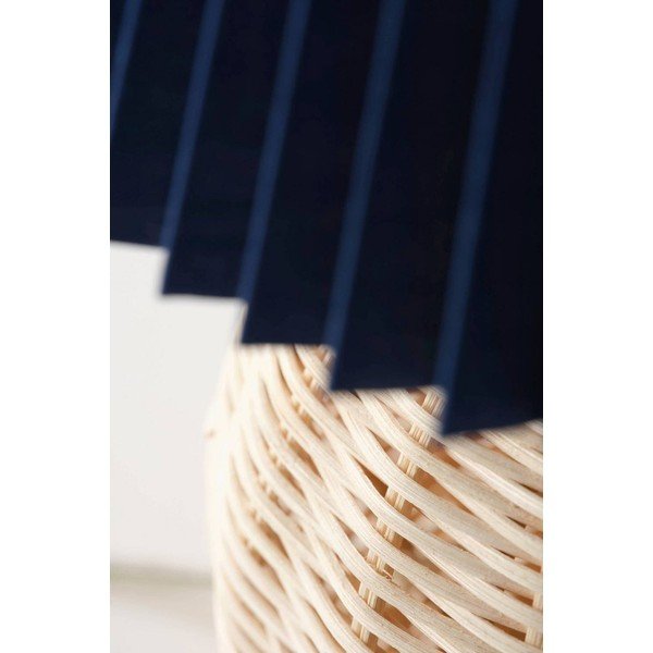 Zila/dabīga toņa rotangpalmas galda lampa (augstums 36 cm) Sisal – Jotex-image-4