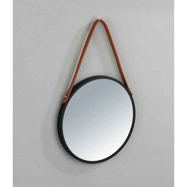 Melns piekaramais spogulis Wenko Borrone, ø 40 cm-image-1