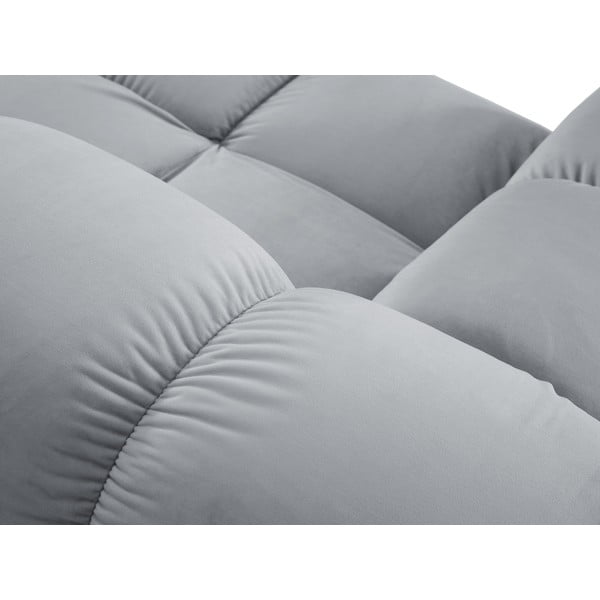 Gaiši zils samta stūra dīvāns (ar labo stūri) Bellis – Micadoni Home-image-1