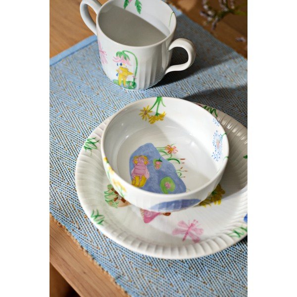Porcelāna bērnu pusdienu komplekts (3 gab.) Hammershøi Kids – Kähler Design-image-1