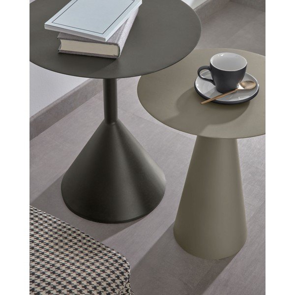 Metāla apaļš sānu galdiņš ø 40 cm Shirel – Kave Home-image-3