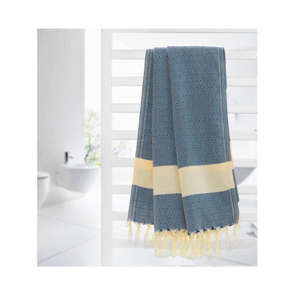 Pirts dvielis Diamonds Blue, 100 x 180 cm-image-2