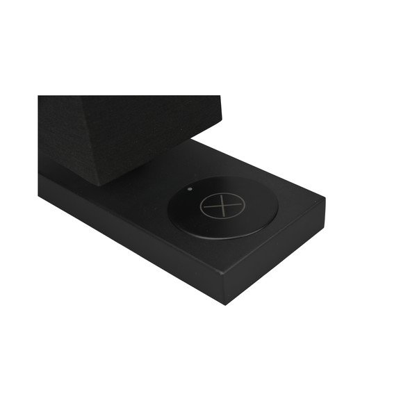 Matēta melna galda lampa ar bezvadu lādētāju (augstums 35 cm) Haley – Reality-image-3