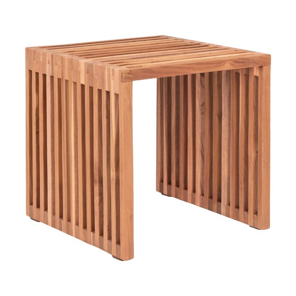 Tīkkoka masīvkoka sānu galdiņš 40x40 cm Pego – House Nordic